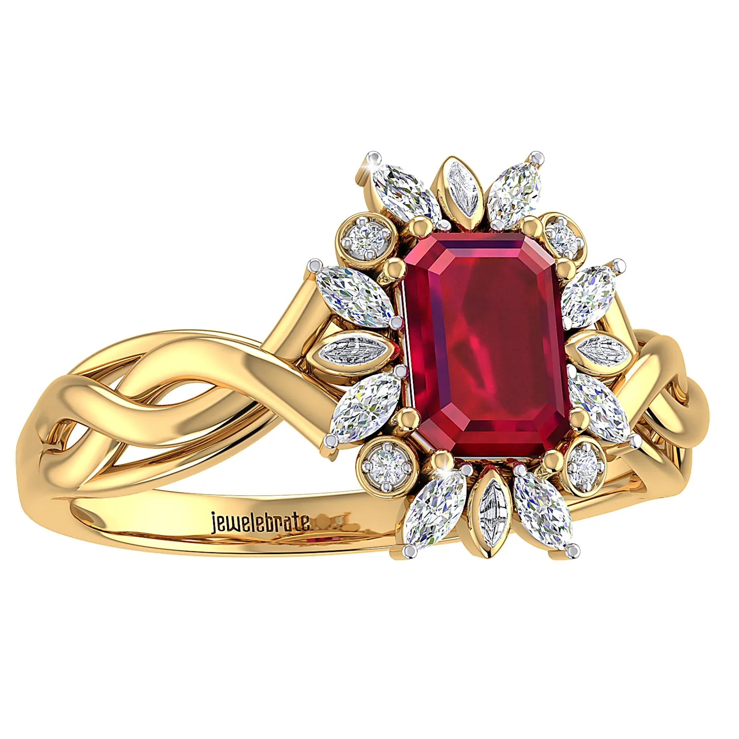 THE ENTWINED RUBY RING