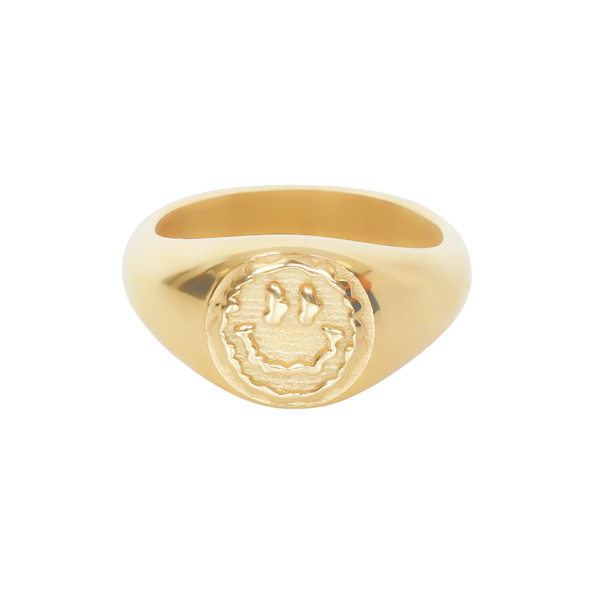 Trippy Signet Ring - Gold